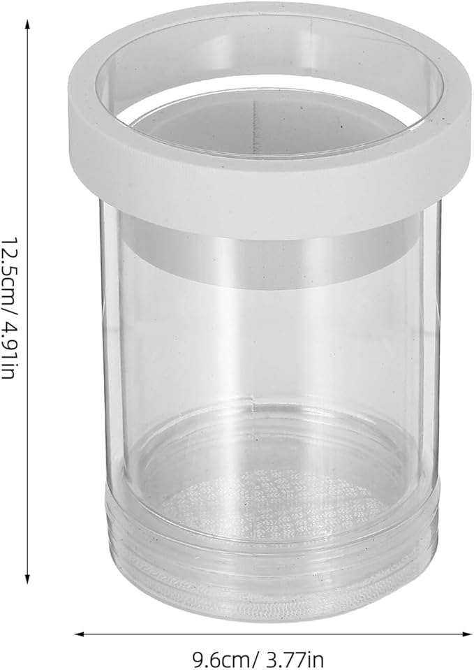 Milisten Fish Breeding Box Floating Incubator Tank Divider with Isolation Net Small White Aquarium Breeder for Guppy and Small Fish Hatchery