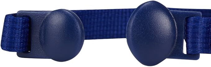 Blueberry Pet Timeless Navy Blue Cat Collar with Bells, Chic Fish Print, Handmade Bow Tie, Christmas Cat Collar, Adjustable 9"-13", Eco-Friendly, PRECIOSA Crystal, Gift for Cat Lovers