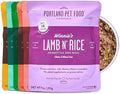 Portland Pet Food Company Fresh Dog Food Pouches - Human-Grade Topper Mix-Ins & Wet Pet Meals - Small & Large Breed Puppy & Senior Dogs - Gluten-Free Meal Toppers, Made in The USA - 6 Pack Variety
