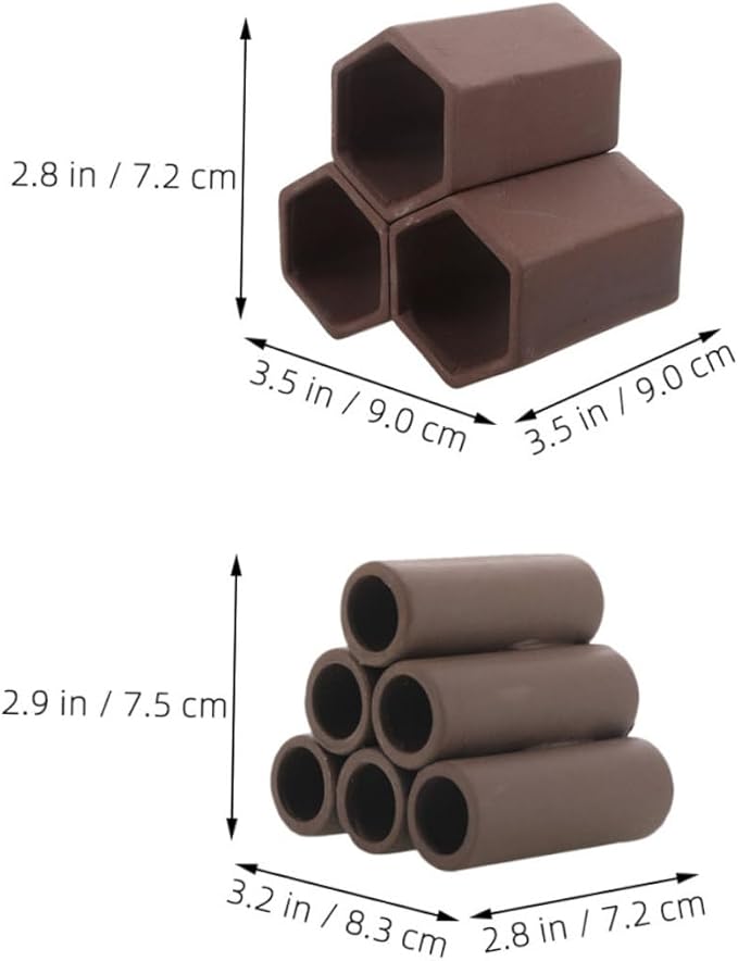 Milisten 2pcs Durable Ceramic Breeding Shelter for Aquarium Fish Tank Versatile Hiding Spots for Freshwater Shrimp Habitat and Spawning Decor