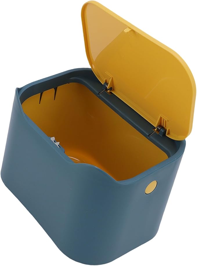 Jiawu Cat Litter Trash Can, Airtight Odor Control Press Seal Lid Cat Litter Disposal Bin, Compact Storage Container with Press Type Lid for Home Pet Waste Disposal