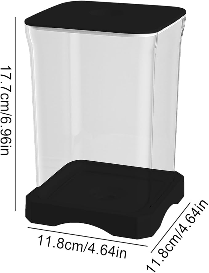 Betta Aquarium Tank - 11.8x11.8x17.7cm Small Led Fish Tank, Desktop Aquariums Starter Kit, Mini Aquariums Bowl | 4k Hd Ornamental Aquarium with Light for Home Decor, Apartment, Kitchen, Study Room