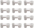 12Pcs Automatic Bird Drinker Feeder Plastic Soda Pop Water Bottle Cup or Pigeons Parrot Chicken Feeder Poultry Cage Cup Supplies (White)