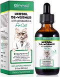 Natural Broad Spectrum Treatment, Herbal Cleanse, Digestive Support for All Cat Breeds, Gut Health, Supplement Drops Enhanced with Probiotics Specifically Formulated for Cats & Kittens