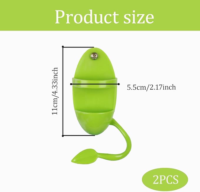 2pcs Cuttlebone Holder for Bird Cage, Plastic Food Holder for Cuttlebone for Birds, Parakeets, Cockatiels, Budgies and Finches - Cuddle Bones Feeding Rack