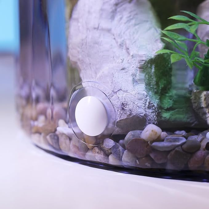 GarveeLife 1.5 Gallon Small Fish Tank, Betta Fish Tank kit with LED Light, Oxygen Generator, Fish Tank Starter Kits for Beta,Goldfish