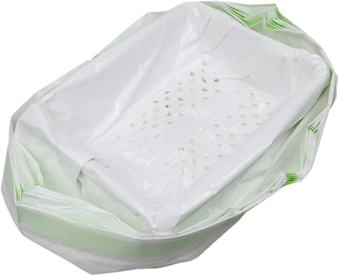 7-Piece Set Thickened Cat Litter Bags with Filter Holes, Large Capacity Drawstring Waste Bags(79 x 45.7cm)