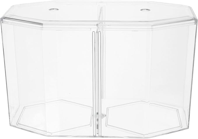 POPETPOP Mini Acrylic Fish Breeding Tank: Transparent Fish Breeding Box with Divider - Small Aquarium for Shrimp