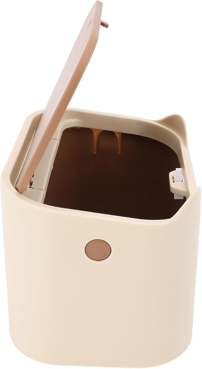 OdorResistant Cat Litter Trash Can with Press Lid Enclosed Design | Compact Multipurpose Cat Waste Garbage Can | Sturdy PP Material Ideal for Home Use