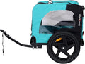 2-in-1 Dog Bike Trailer & Pet Carrier with Quick-Release Wheels, Foldable Steel Frame & Non-Slip Floor, 88 lbs Capacity for Medium/Small Dogs, Compatible with 20"-29" Bicycles