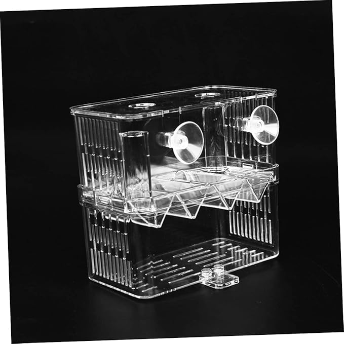 Happyyami 1pc Aquarium Breeding Box for Juvenile Fish Isolation Tank Cup Design Observation Safe for Fish Breeding for Fry and Shrimp Care