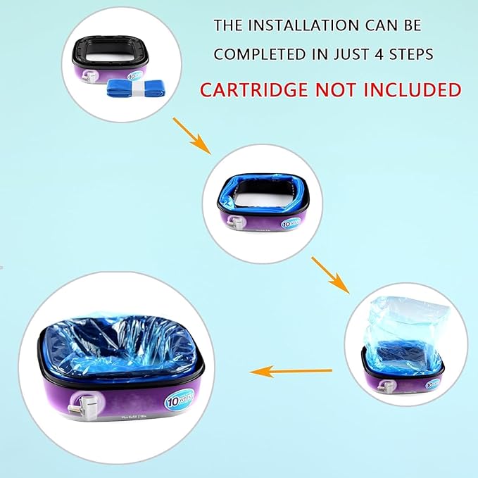 20 Pack Cat Litter Refills Bag, Litter Refills Generic Compatible with Your Standard and Plus Litter Genie Refill Cartridge(Not Include Refill Cartridge)