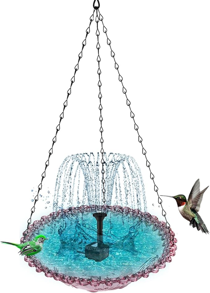 Multifunctional Bird Feeders Bath Tray with Floral Shape for Outdoor Space Terrace Feeder Floral Bright Flower Garden Bird Feeders Outdoor