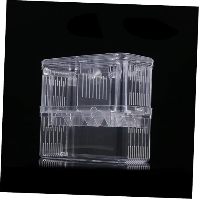 NOLITOY Ornamental Fish Habitat Box Fish Hatching Box Aquarium Breeding Tank Double Layer Incubator Safe and Easy to Clean