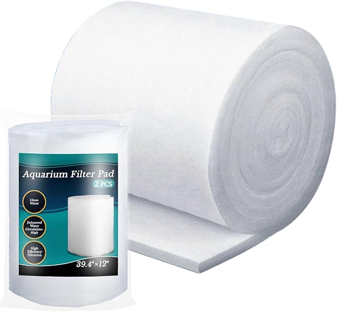 MAQIHAN Aquarium Filter Pad - Aquarium Filter Media,39.4 x 11.8in Media Roll for Fish Tank, Ponds,Garden, Saltwater,Fershwater,Plant, Trutle (1)