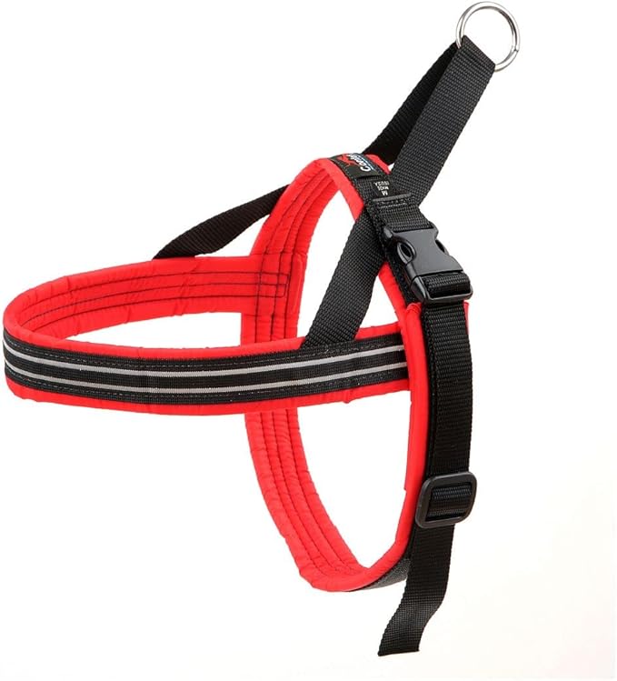 ComfortFlex Sport Dog Harness – No-Choke, Fully Padded, Non-Chafing Harness with Control Handle – Reflective, Lightweight, Adjustable for Active Dogs - XXLarge, Red