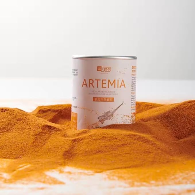 Decapsulated Brine Shrimp Eggs (Non-Hatching) - High Protein Natural Food for Fish, Fry, Corals, Freshwater & Marine Tanks - 100% Natural Artemia Nauplii (2.82 OZ (80 gram))