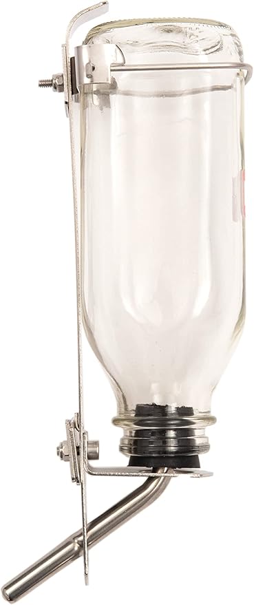 Lixit Heavy Duty Deluxe Glass Water Bottles for Birds, Dogs and Small Animals. (32oz Large Tube)