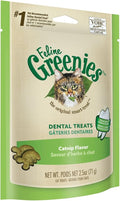 FELINE GREENIES Dental Treats for Cats Catnip Flavor 2.5 oz.