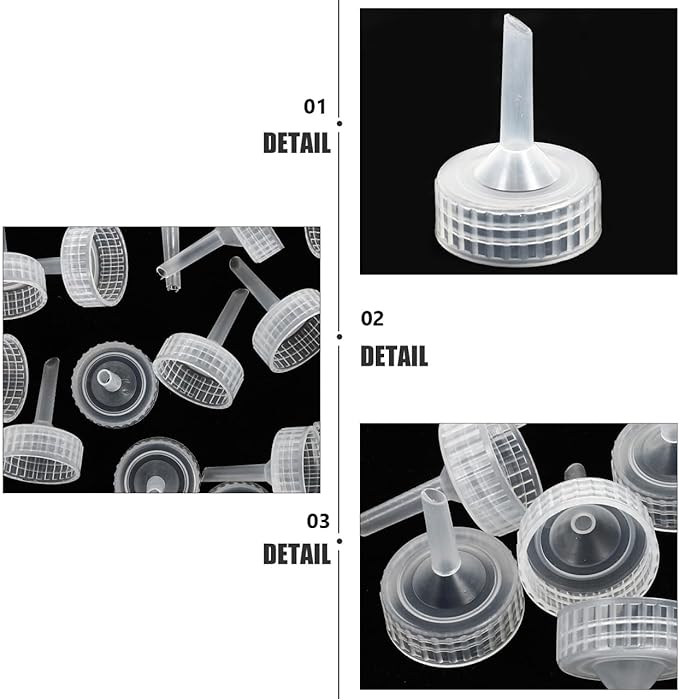 20 Pcs Brine Shrimp Incubator Bottle Caps Aquarium Hatchery Kit for DIY Shrimp Egg Hatching