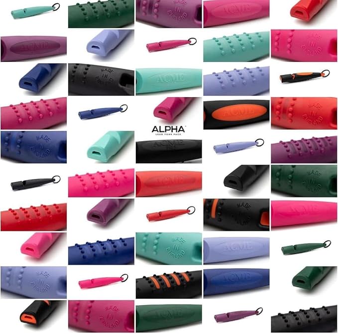ACME Alpha 211.5 Professional Dog Training Whistle with Enhanced Ergonomic Grip. BPA-Free Plastic. 110 dBA. Long Range. Standardized Frequency. Weatherproof. Made in The UK (Violet Purple)