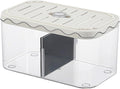 Small Fish Tank Aquarium Breeding Box Transparent Hatchery with Removable Divider for Clownfish Desktop, White