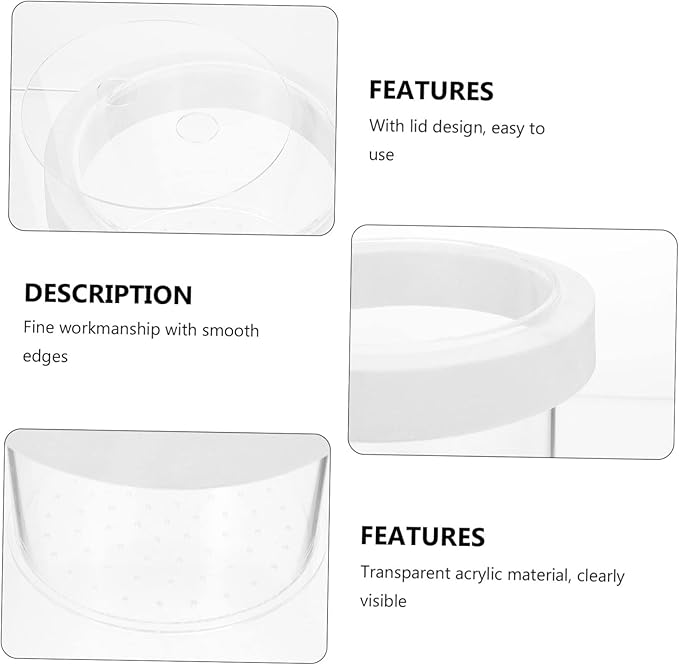 Mikikit Floating Aquarium Breeding Box Acrylic Fish Tank Isolator with Removable Cover Water Permeable Fish Separator and Adaptation