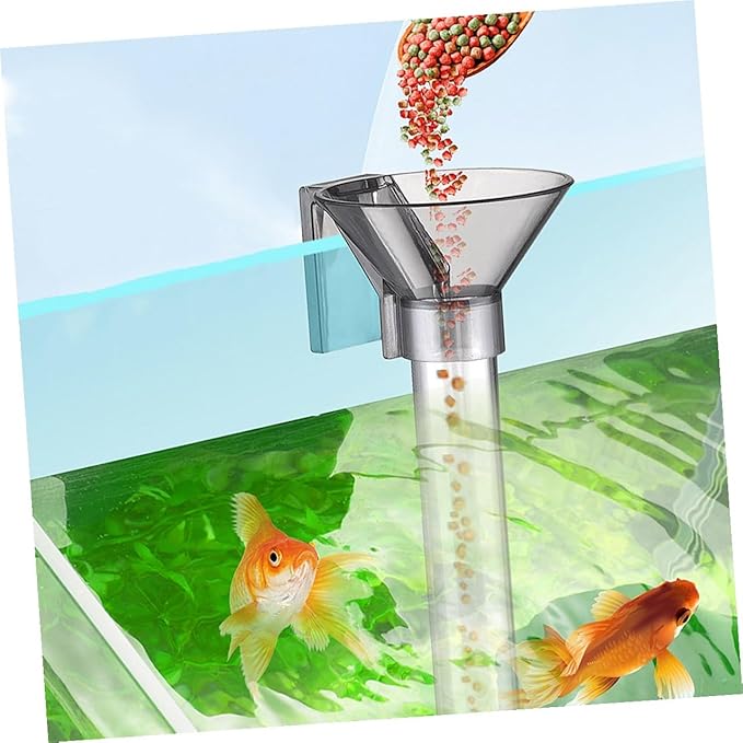 Multifunctional Fish Tank Feeder Tube Aquarium Feeder for Shrimp and Fish Feeding Aquarium Accessory Kit with Feeding Ring