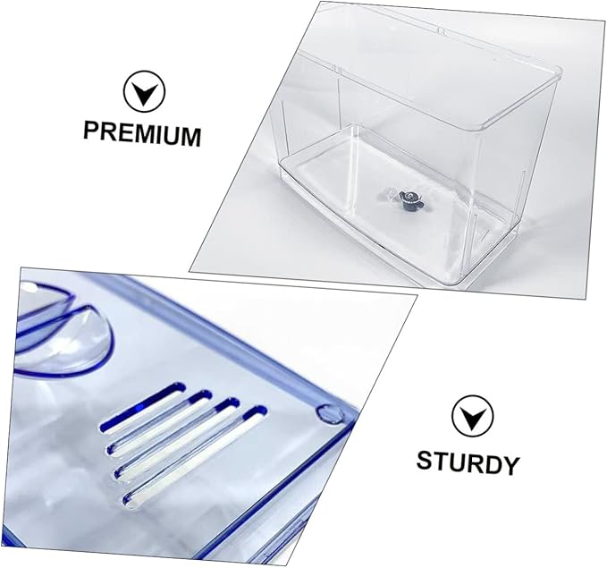 1PC Freestanding Small Fish Breeding Isolation Box Transparent Self Floating Hatching Tank for Safe Juvenile Fish Care Easy to Clean and Observe No Gap Design