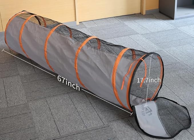 Elevon Cat Enclosures Cat Playpen Indoor Outdoor, Portable Mesh Tunnel