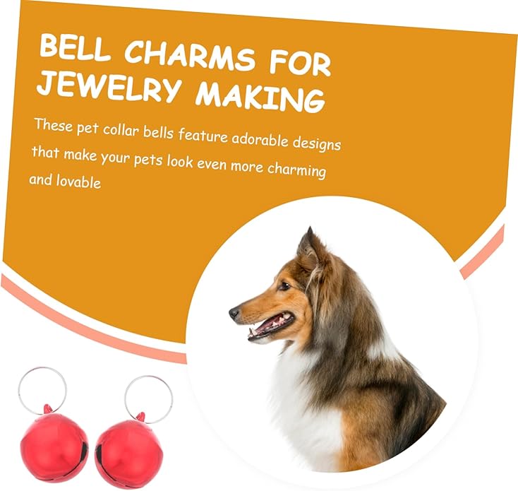 Pet Collar Bells Cute Charms for Dogs and Cats Crisp Sound for Easy Training Simple Installation for