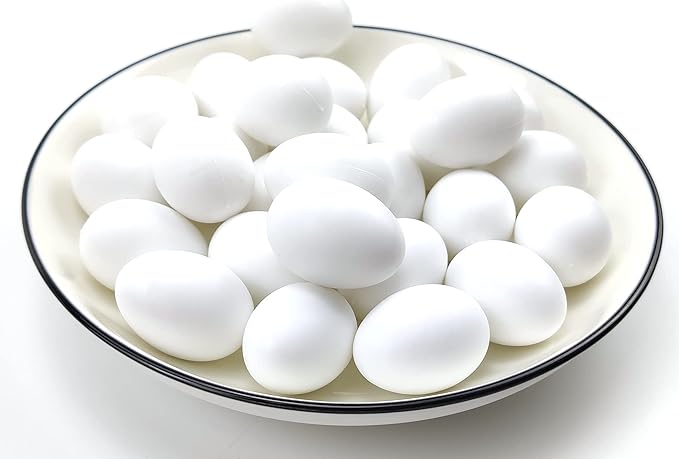 10 Pieces Pigeon Eggs Solid Plastic Eggs for Hatching Help Limit Births Laying Pigeon Agricultural Tool Poultry