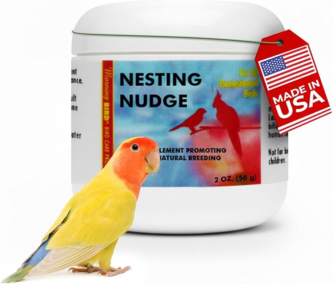 Morning Bird Nesting Nudge 2 Oz – Supports Reproductive Health & Energy – Stimulates Male and Female Reproductive Systems - Breeding Supplement with Essential Amino Acids & Vitamin D3