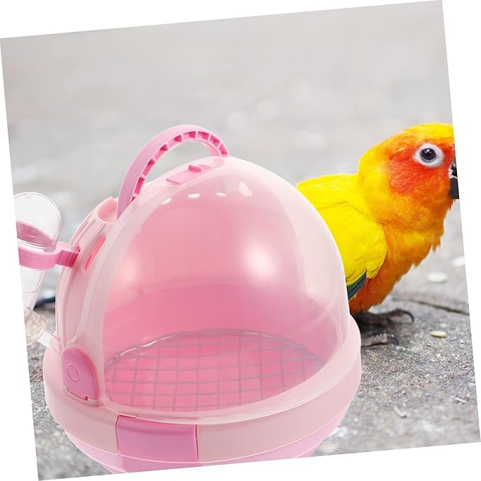 BESPORTBLE 1set Portable Handheld Bird Carrier Cage for Parrots and Birds Breathable Design Ventilation for Travel and Outdoor Use Astronaut Style