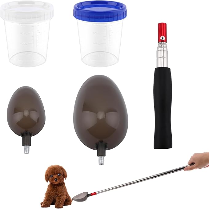Dog Cat Urine Collector- Telescopic Handled Dog Pee Sample Catcher for Veterinary Supplies, Urine Stick,Dog Urine Sample Catcher