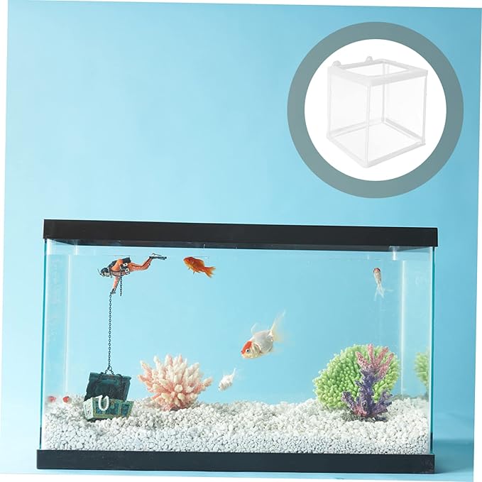 Sosoport Fish Breeding Tank Box Incubation Box Mesh Practical Breeding Incubator for Home Aquarium