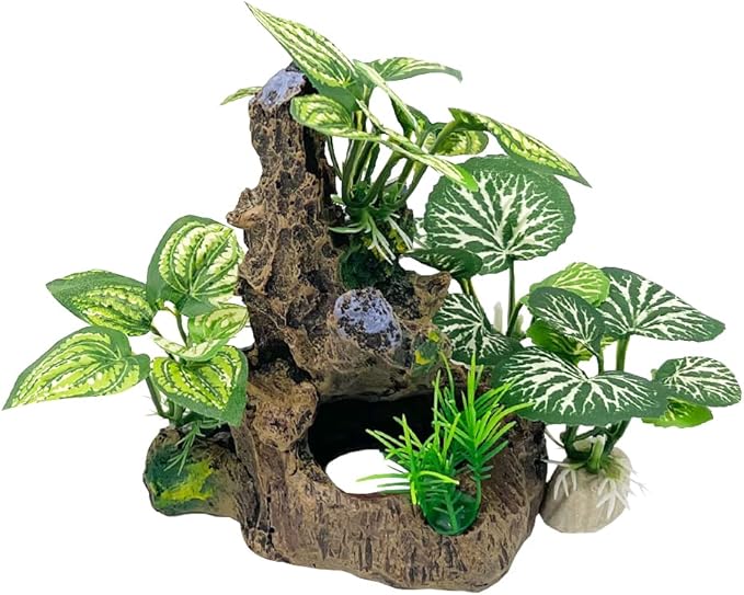 Smoothedo-Pets Betta Fish Tank Cave Decorations Aquarium Decoration Ornaments Accessories Betta Leaf pad Hammock (Fish Cave Toy-A)