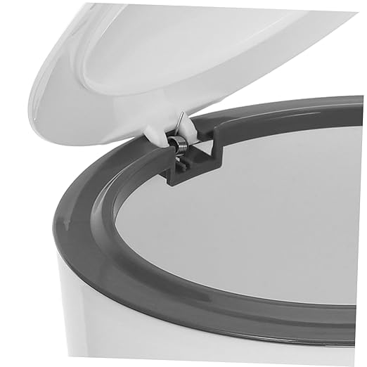 1Set Litter Disposal Bin Lid Operation Trash Bags Included Compact Plastic Waste Bin for Cat Litter Cute Desktop Trash Can for Tidy Space