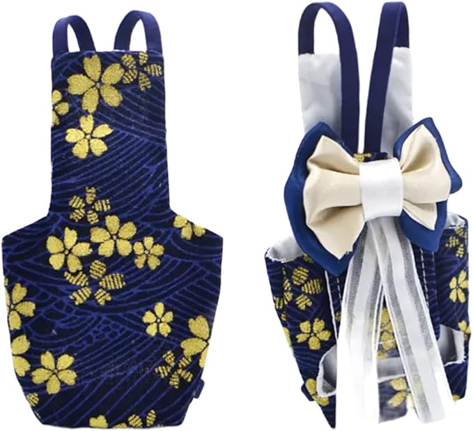 Bird Flight Suits Diapers, Parrot Flight Suits Diapers for Monk Parakeets, Cockatiels Flight Suits, Parrot Clothes, Bird Training Nappy Suit Liners Clothes (S, Navy)
