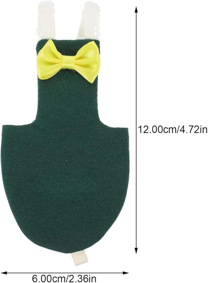 BESPORTBLE Parrot Diaper Clothes for Small Birds Adjustable Cotton Flying Suit with Open Tail Design for Cockatiels and Parrots - Washable Bird Apparel