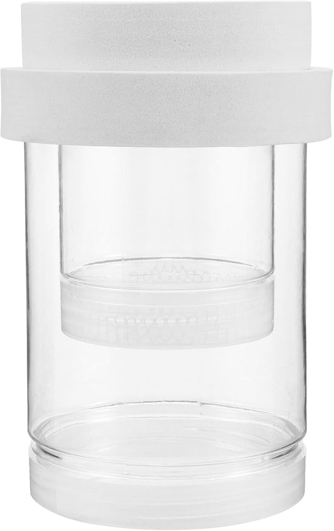 Fish Breeding Box and Floating Hatchery Incubator Set with Fine and Coarse Mesh, Aquarium Isolation Box for Guppy Fry and Betta, Small Size White Aquarium Fish Hatchery Divider