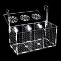 Fish Breeding Box, Acrylic Isolation Box Separator for Aquarium Hatchery Incubator with Suction Cups for Baby Fish Shrimp Clownfish (11.8 * 5.9 * 5.9 inch)