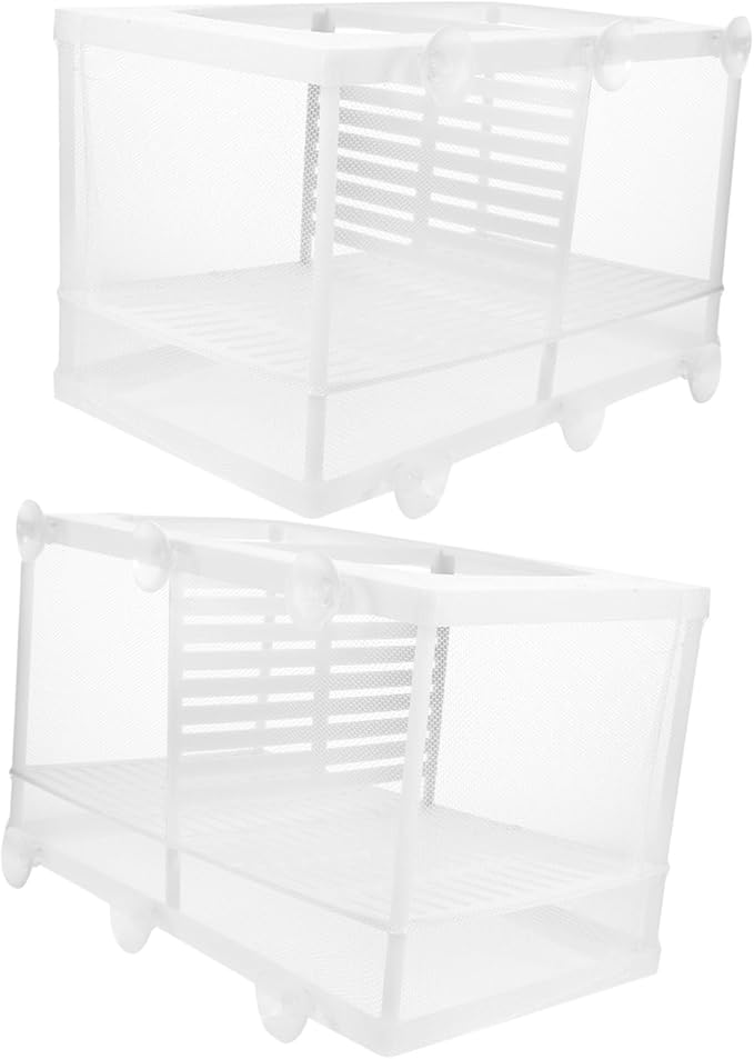 TOYANDONA 2pcs Fish Box Aquarium Incubator Fish Tank Breeding Isolation Box Divider Aquarium Style