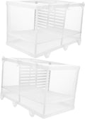 TOYANDONA 2pcs Fish Box Aquarium Incubator Fish Tank Breeding Isolation Box Divider Aquarium Style