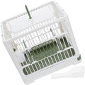 Toyvian Foldable Bird Carrier for Small Birds Lightweight Travel Cage with Ventilated Design Removable Tray for Parakeets Cockatiels and Parrots