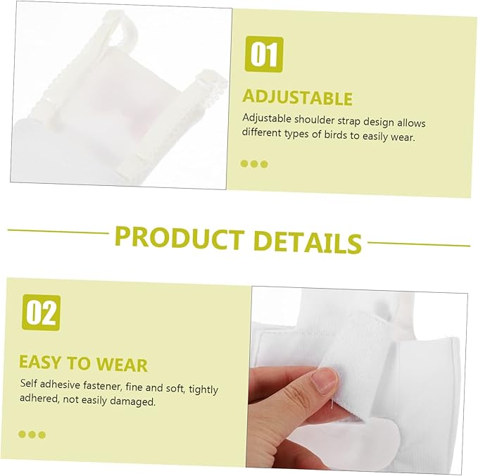 Yardwe Bird Diaper Flight Suit for Parrots Breathable Bird Clothes Bow Design XL for Outdoor Use Diaper for Cockatiels and Parakeets