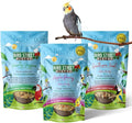 Bird Street Bistro Cockatiel Food Sample 3 Pack - Cooks in 3-15 min w/Natural Whole Grains - Healthy Non-GMO Fruits, Dried Vegetables, Health Orientated Spices