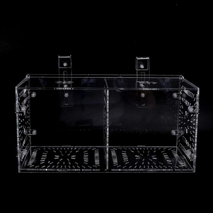 Fish Isolation Breeding Box Acrylic Incubator Floating Aquarium Hatchery Breeding and Parenting Box for Fish Aquarium(30CM*15CM*15CM)