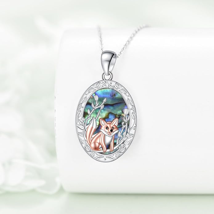 KZX Cat/Dog/Phoenix/Eagle/Whale/Shark/Puffin/Starfish/Chicken/Butterfly/Owl/Bee/Frog/Seahorse Necklace Sterling Silver Animal Pendant Jewelry Gift for Women