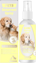 Cat Deterrent Spray, Natural No Scratch Spray for Cats Keep Off Cats and Kittens Scratching Furniture (Light Yellow)